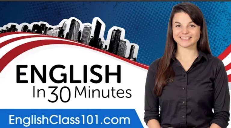Learning English in 30 minutes