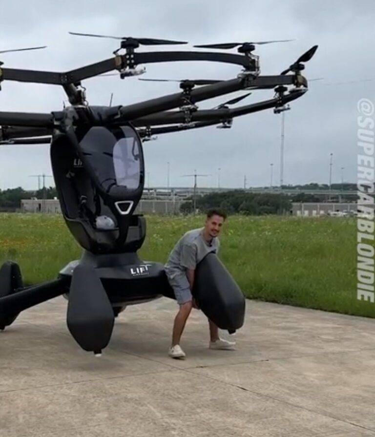 Drone for transporting individuals